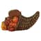 8.5" Fall Harvest "Give Thanks" Cornucopia Decoration